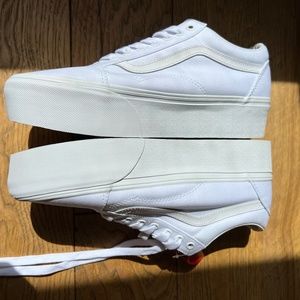 Vans Old skool platform trainers true white